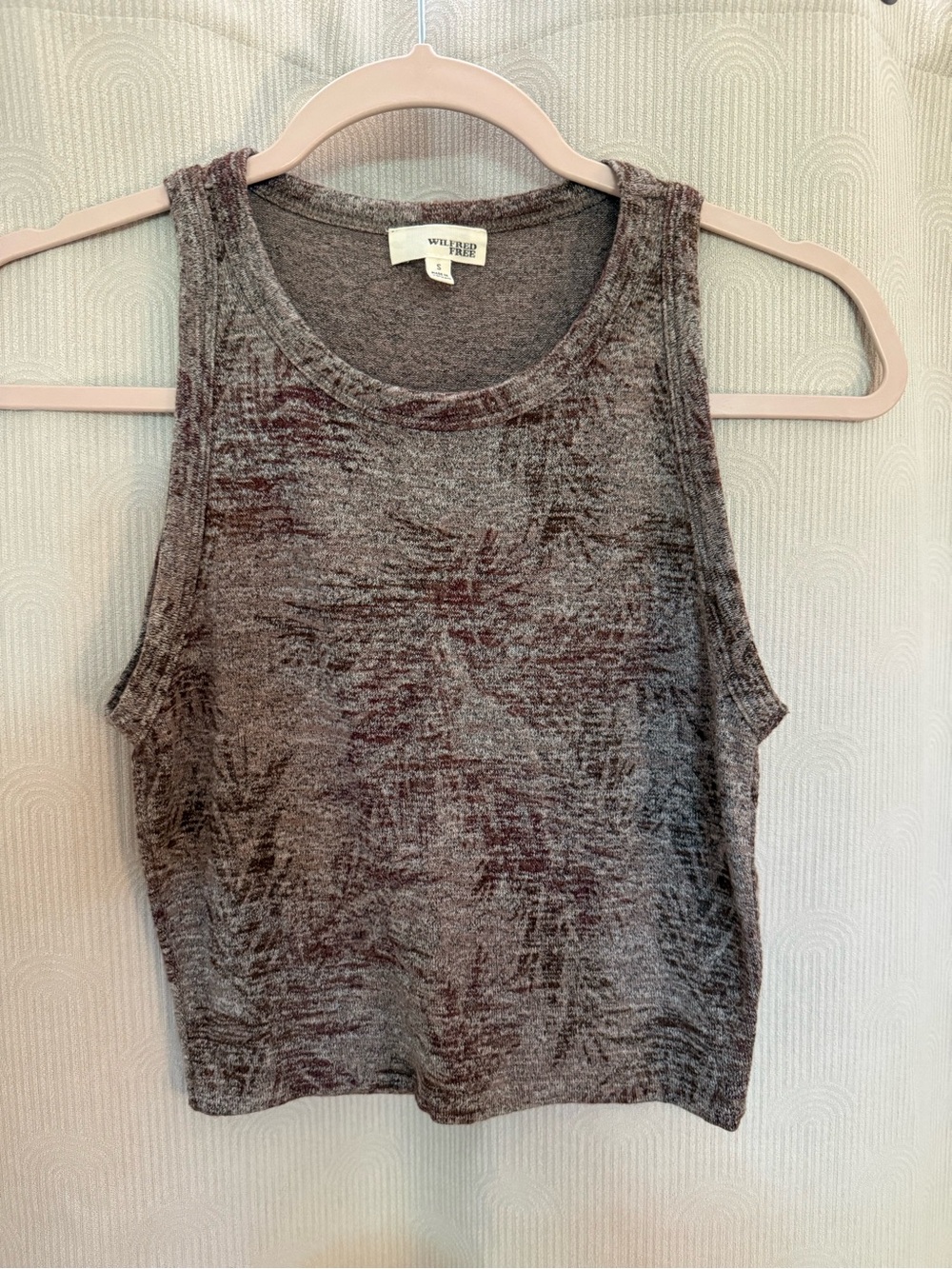Wilfred Brown Heathered Knit Tank Top